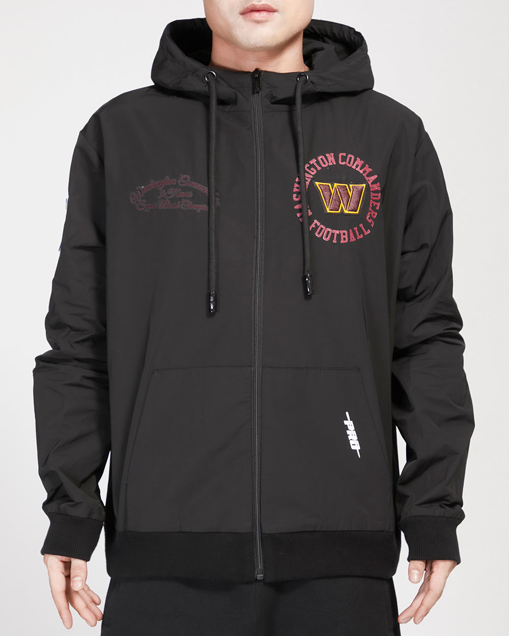 SUDADERA CON CIERRE NFL WASHINGTON COMMANDERS HYBRID