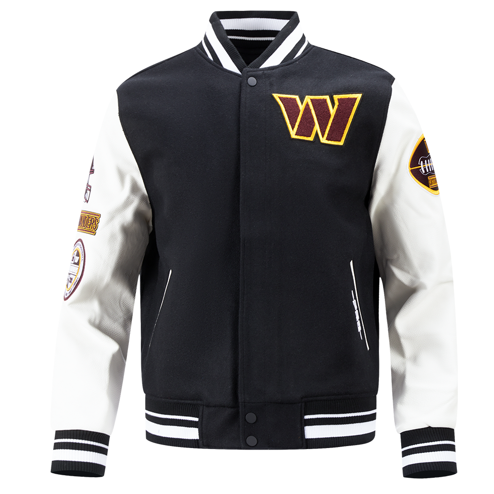 CHAMARRA UNIVERSITARIA NFL WASHINGTON COMMANDERS OLD ENGLISH