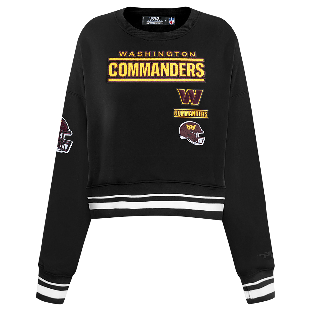SUDADERA DE CUELLO REDONDO NFL WASHINGTON COMMANDERS RETRO CLASSICS PARA MUJER