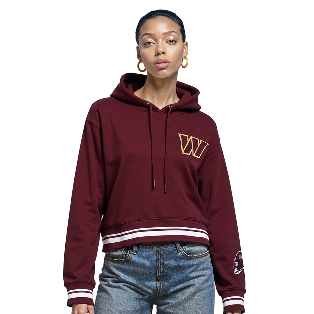 SUDADERA CON GORRO NFL WASHINGTON COMMANDERS MASH UP PARA MUJER