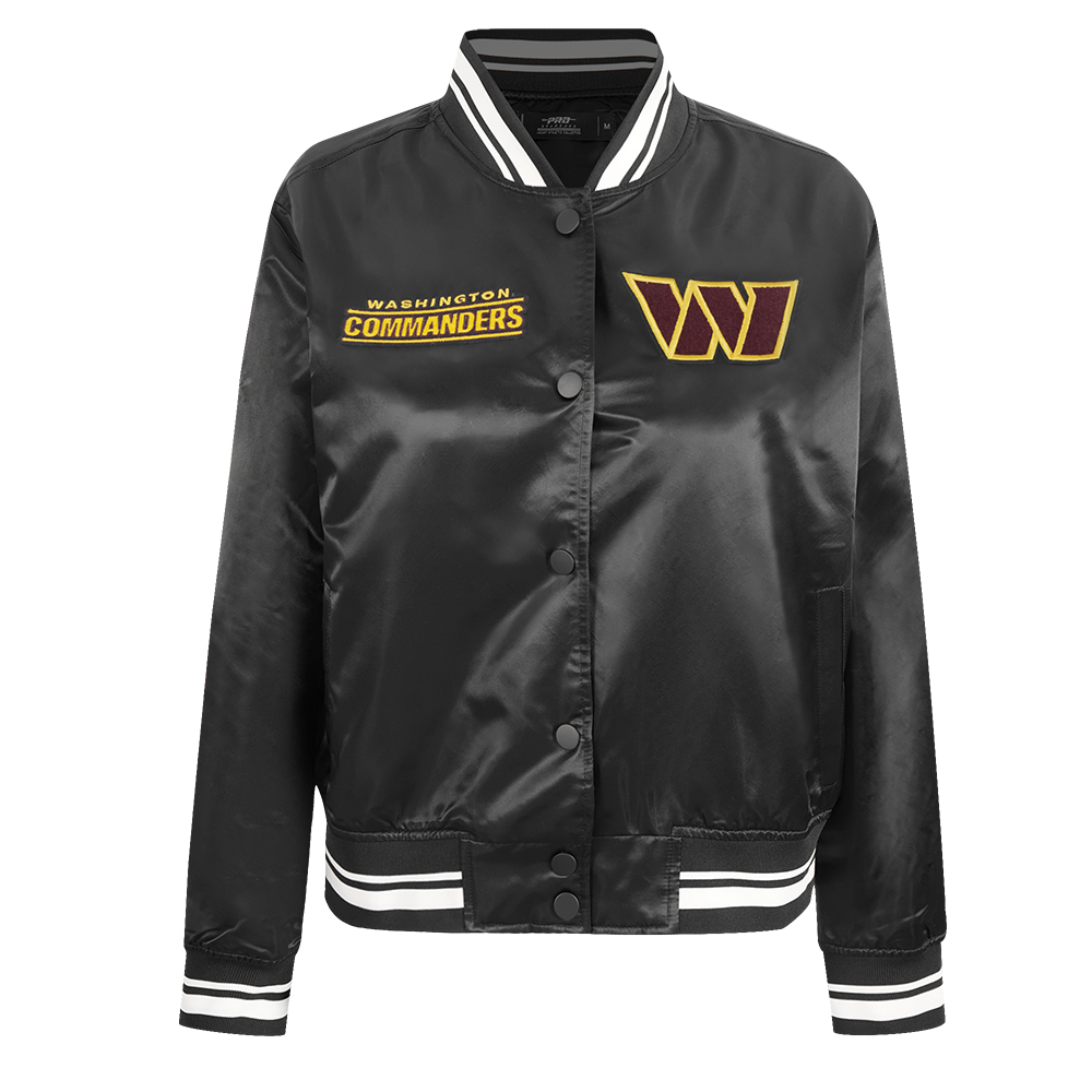 CHAMARRA DE SATÍN NFL WASHINGTON COMMANDERS RETRO CLASSICS PARA MUJER