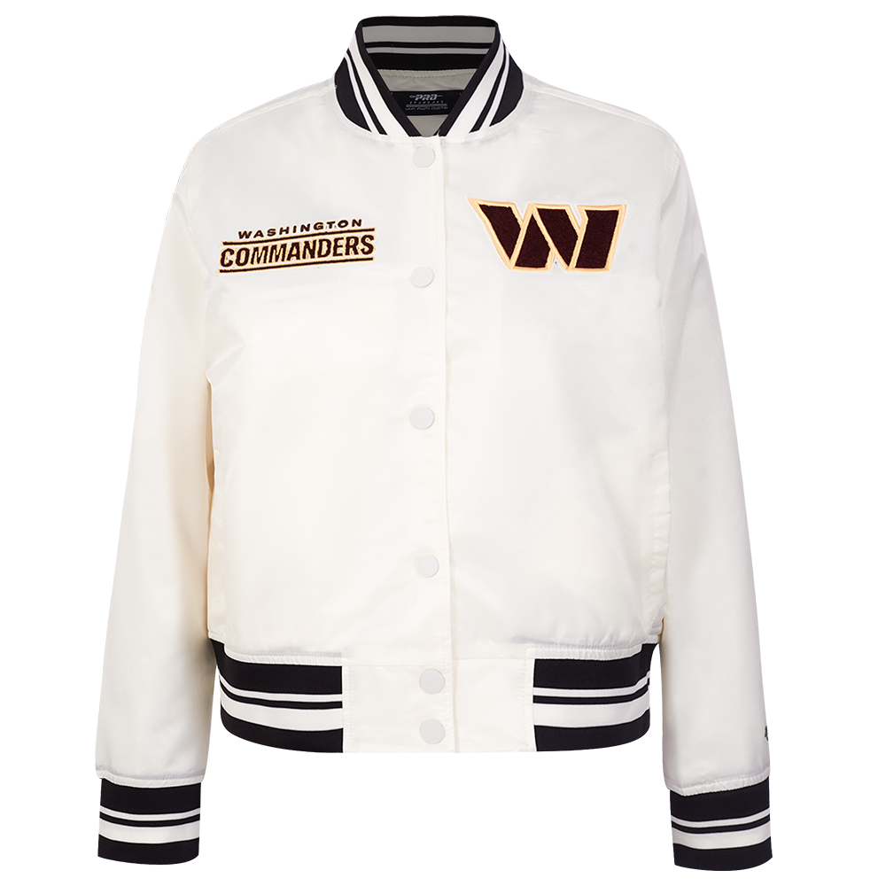 CHAMARRA DE SATÍN NFL WASHINGTON COMMANDERS RETRO CLASSICS PARA MUJER