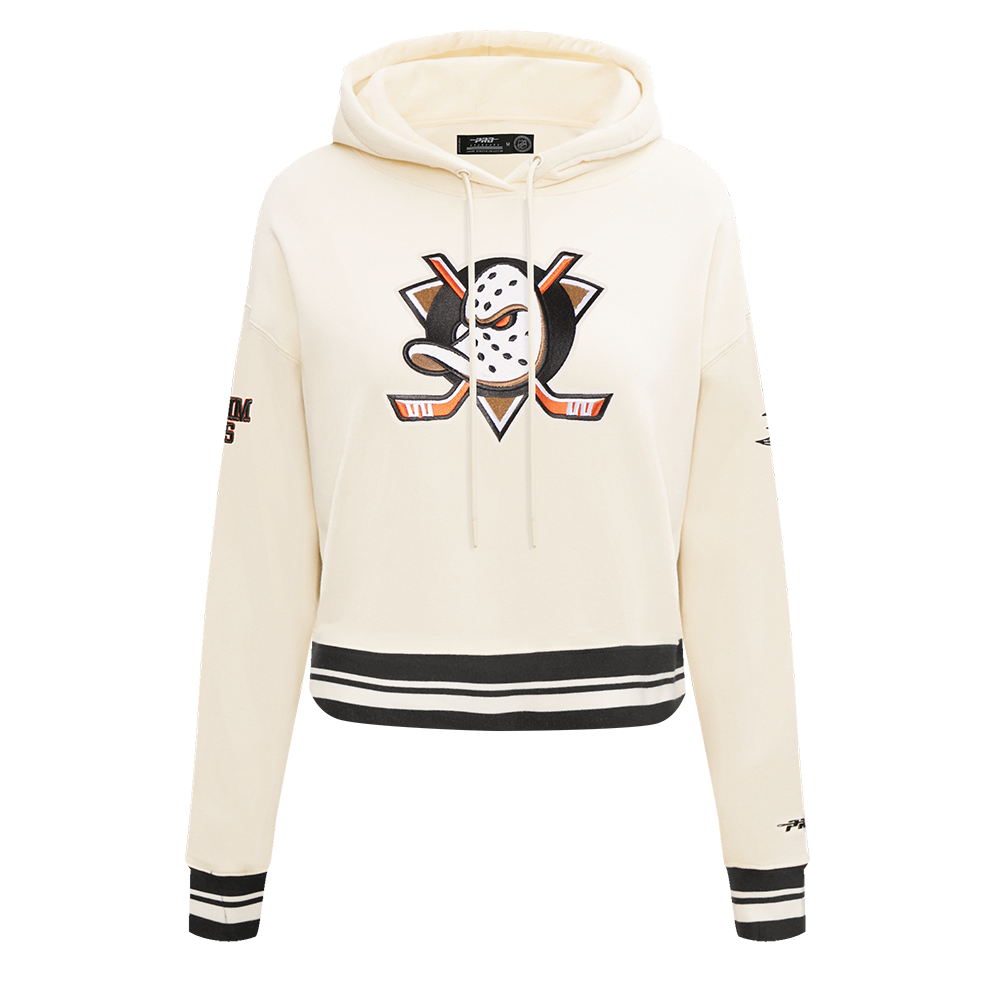 SUDADERA CON GORRO NHL ANAHEIM DUCKS RETRO CLASSICS PARA MUJER