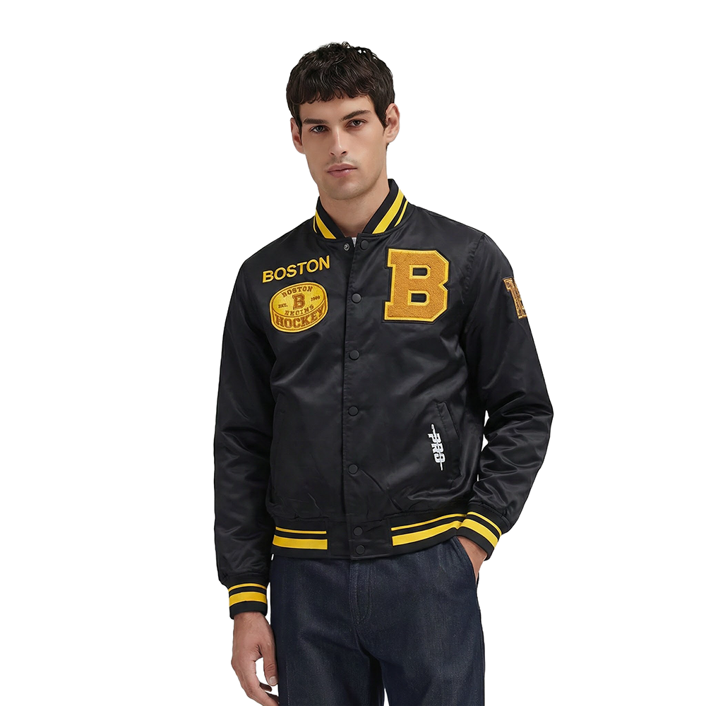 CHAMARRA DE SATIN NHL BOSTON BRUINS RETRO CLASSICS