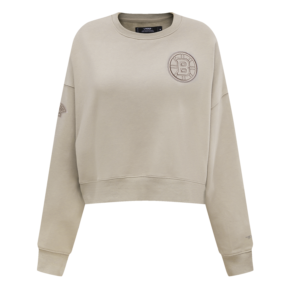 SUDADERA DE CUELLO REDONDO NHL BOSTON BRUINS NEUTRAL PARA MUJER