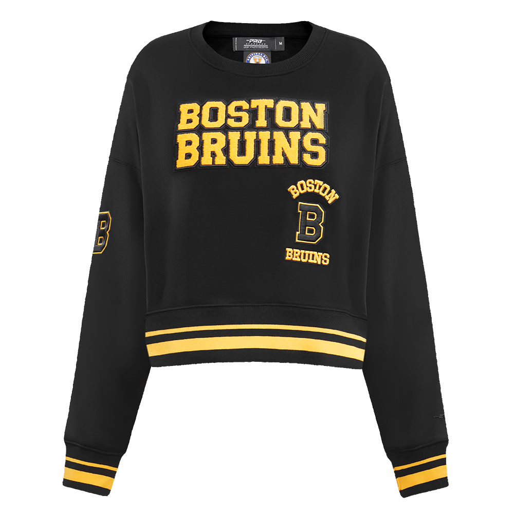 SUDADERA DE CUELLO REDONDO NHL BOSTON BRUINS RETRO CLASSICS PARA MUJER
