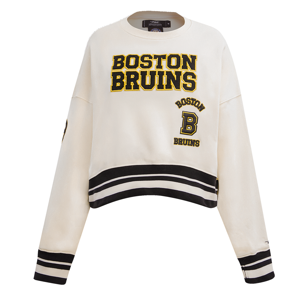 SUDADERA DE CUELLO REDONDO NHL BOSTON BRUINS RETRO CLASSICS PARA MUJER