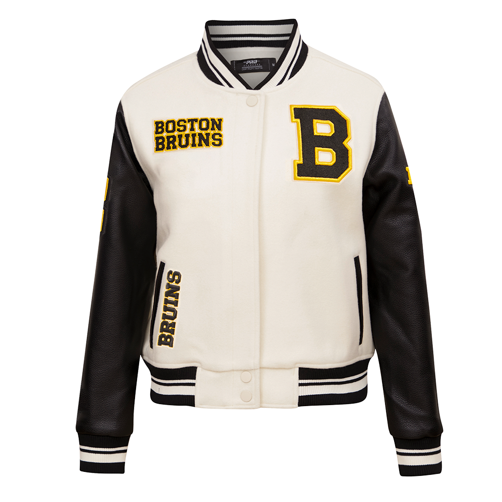 CHAMARRA UNIVERSITARIA NHL BOSTON BRUINS RETRO CLASSICS PARA MUJER