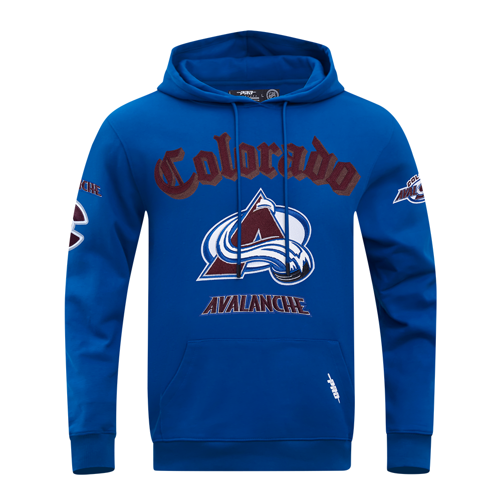 SUDADERA CON GORRO NHL COLORADO AVALANCHE OLD ENGLISH