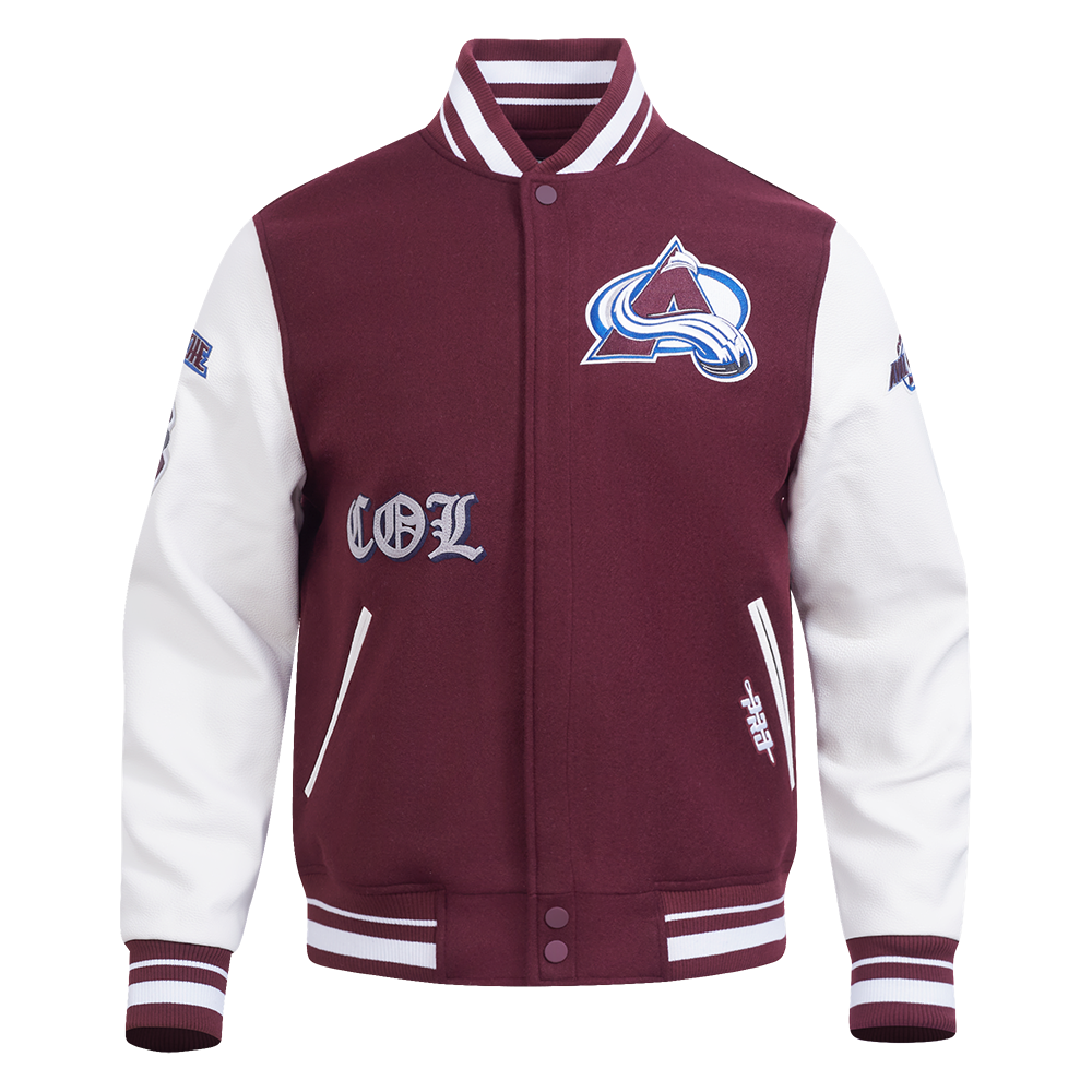 CHAMARRA UNIVERSITARIA NHL COLORADO AVALANCHE OLD ENGLISH
