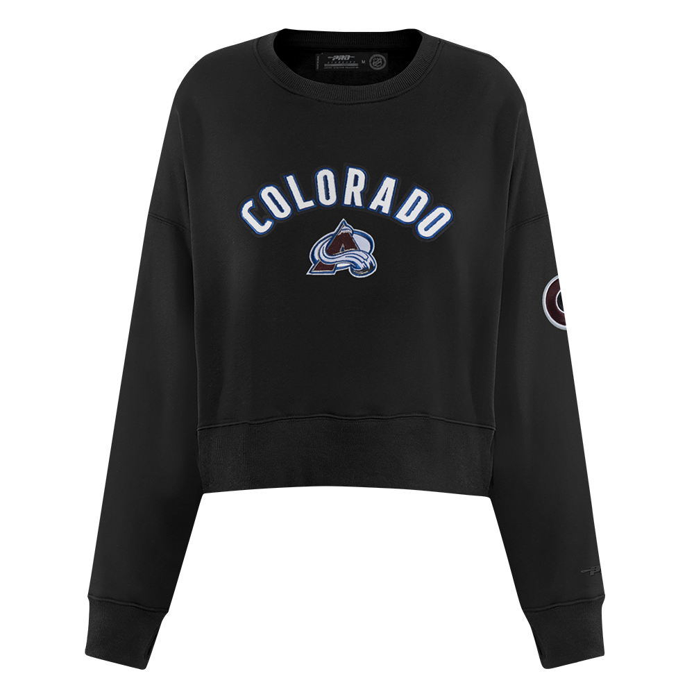 SUDADERA DE CUELLO REDONDO NHL COLORADO AVALANCHE CLASSIC CHENILLE PARA MUJER