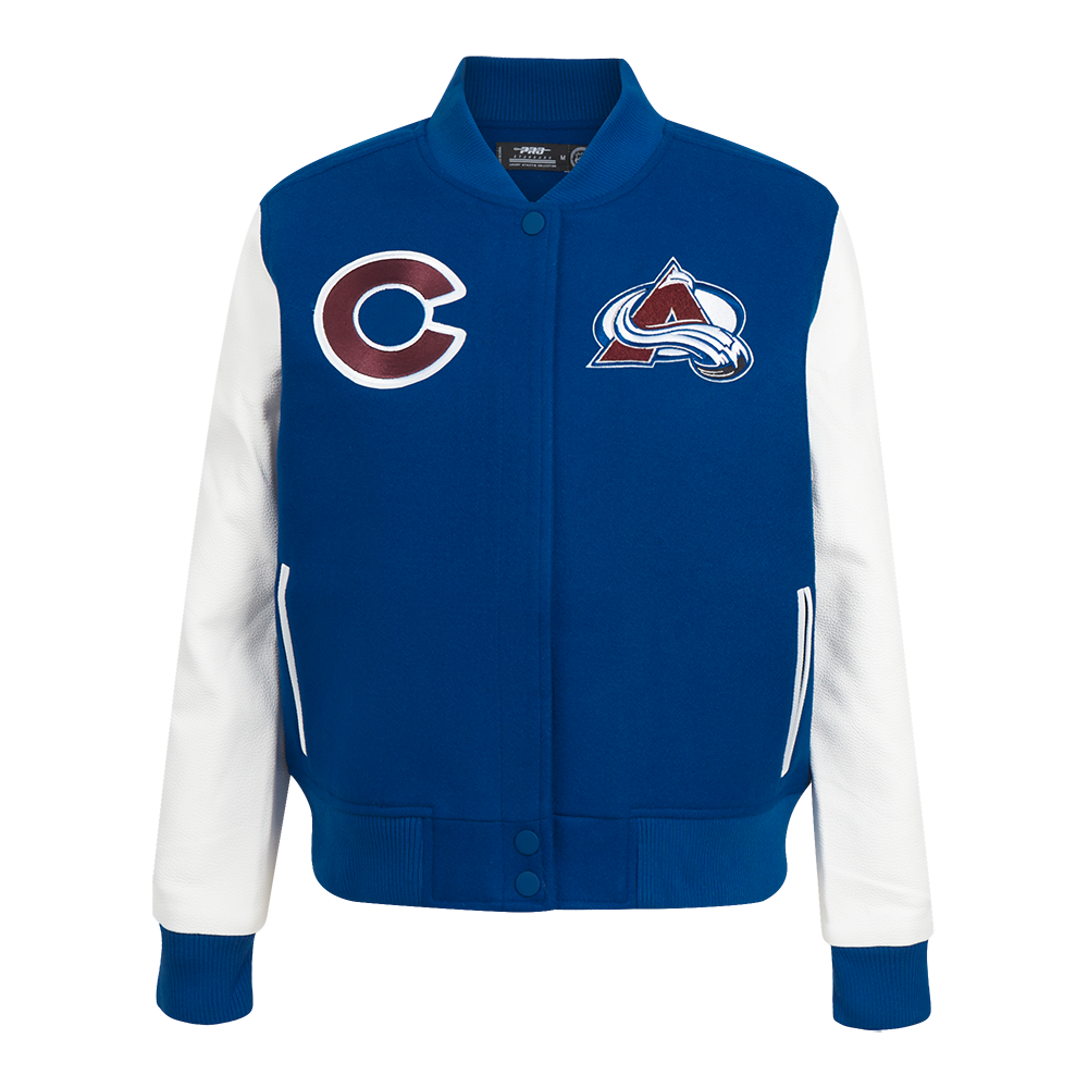 CHAMARRA UNIVERSITARIA NHL COLORADO AVALANCHE CLASSIC CHENILLE PARA MUJER