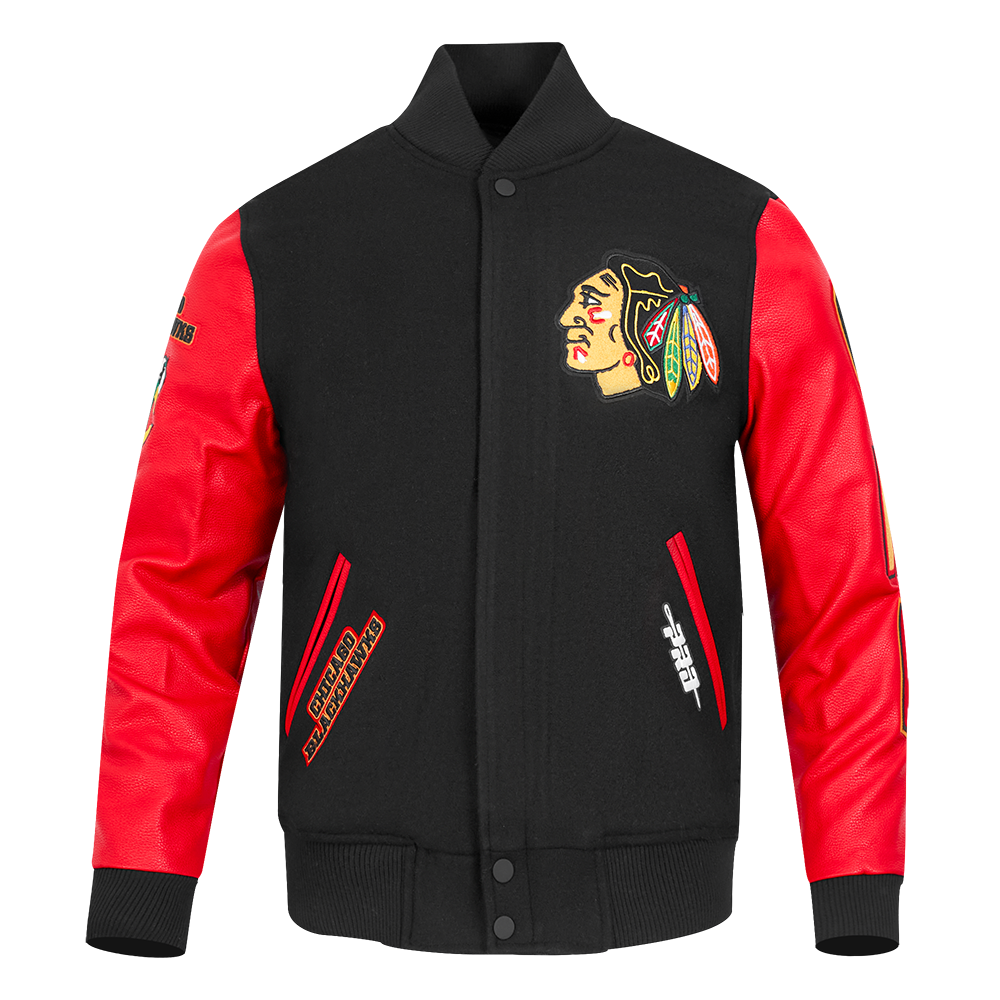 CHAMARRA UNIVERSITARIA NHL CHICAGO BLACKHAWKS CLASSIC VARSITY