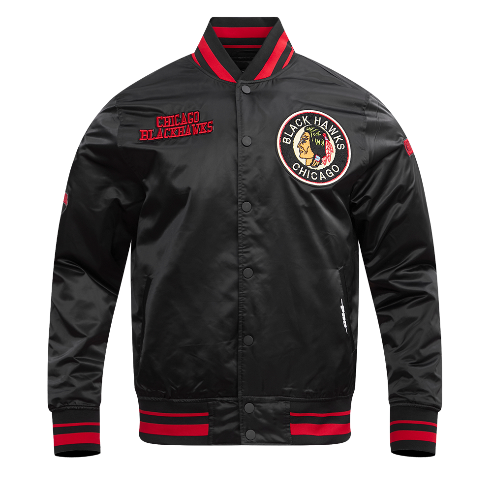 CHAMARRA DE SATÉN NHL CHICAGO BLACKHAWKS RETRO CLASSICS