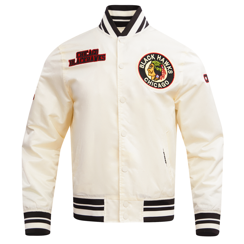 CHAMARRA DE SATÉN NHL CHICAGO BLACKHAWKS RETRO CLASSICS