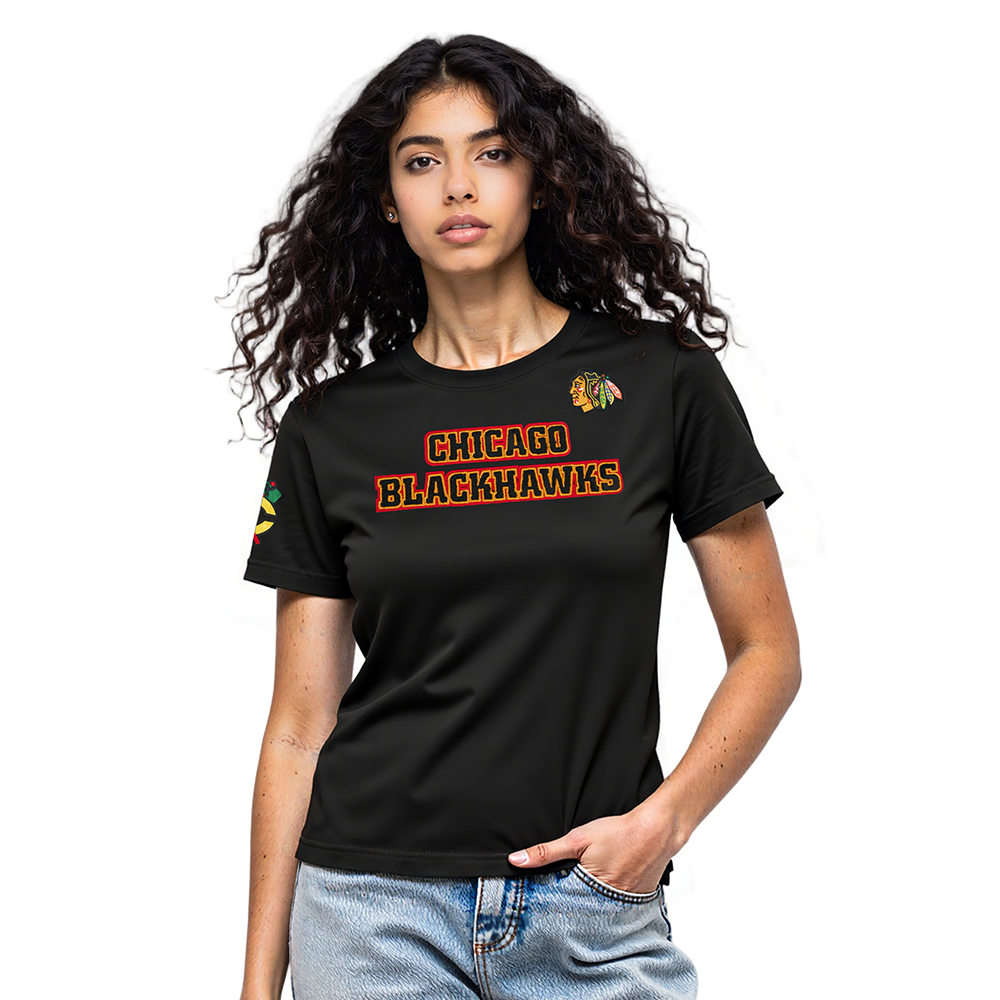 PLAYERA NHL CHICAGO BLACKHAWKS CLASSIC CHENILLE PARA MUJER