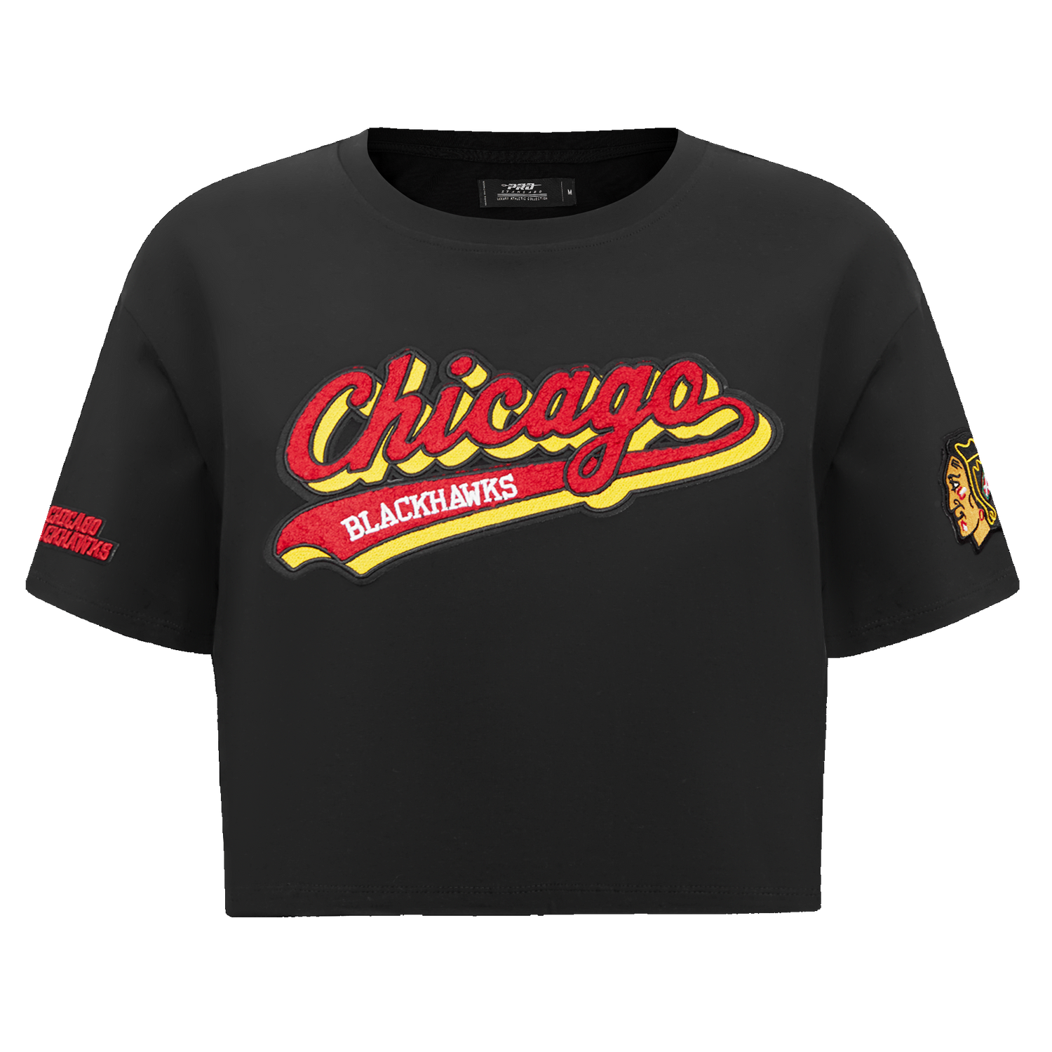 PLAYERA NHL CHICAGO BLACKHAWKS SCRIPT TAIL PARA MUJER