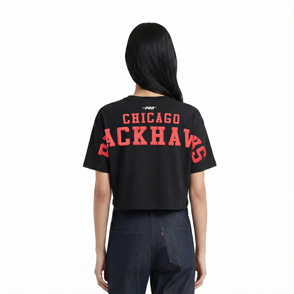 PLAYERA NHL CHICAGO BLACKHAWKS WINGSPAN PARA MUJER