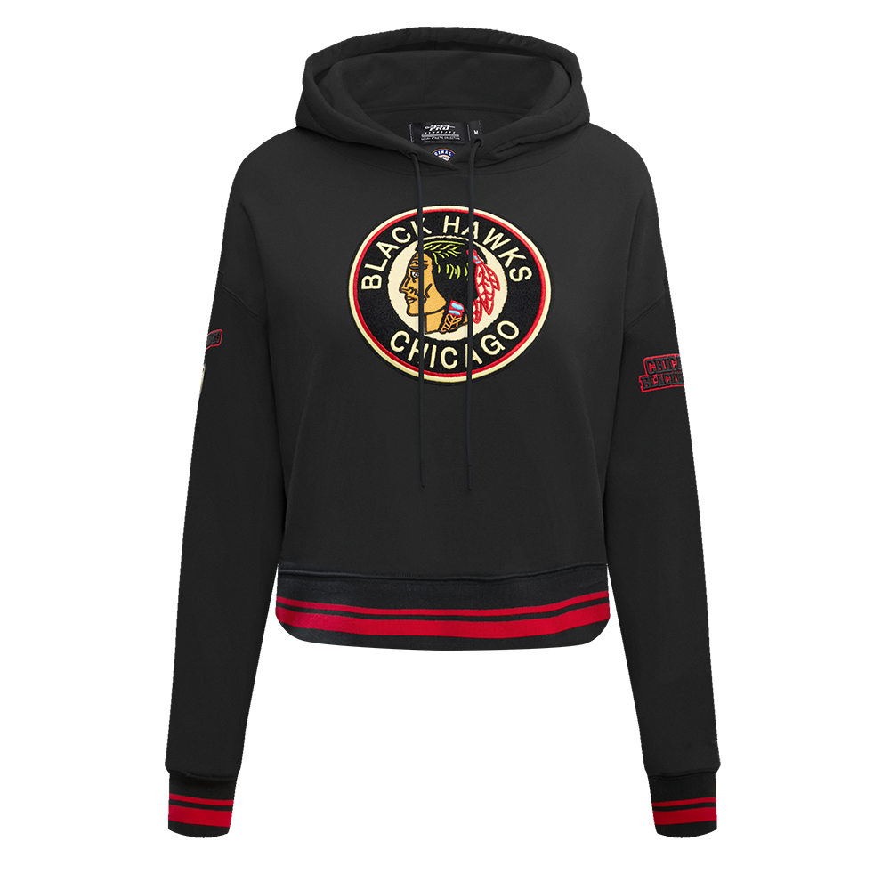 SUDADERA CON GORRO NHL CHICAGO BLACKHAWKS RETRO CLASSICS PARA MUJER