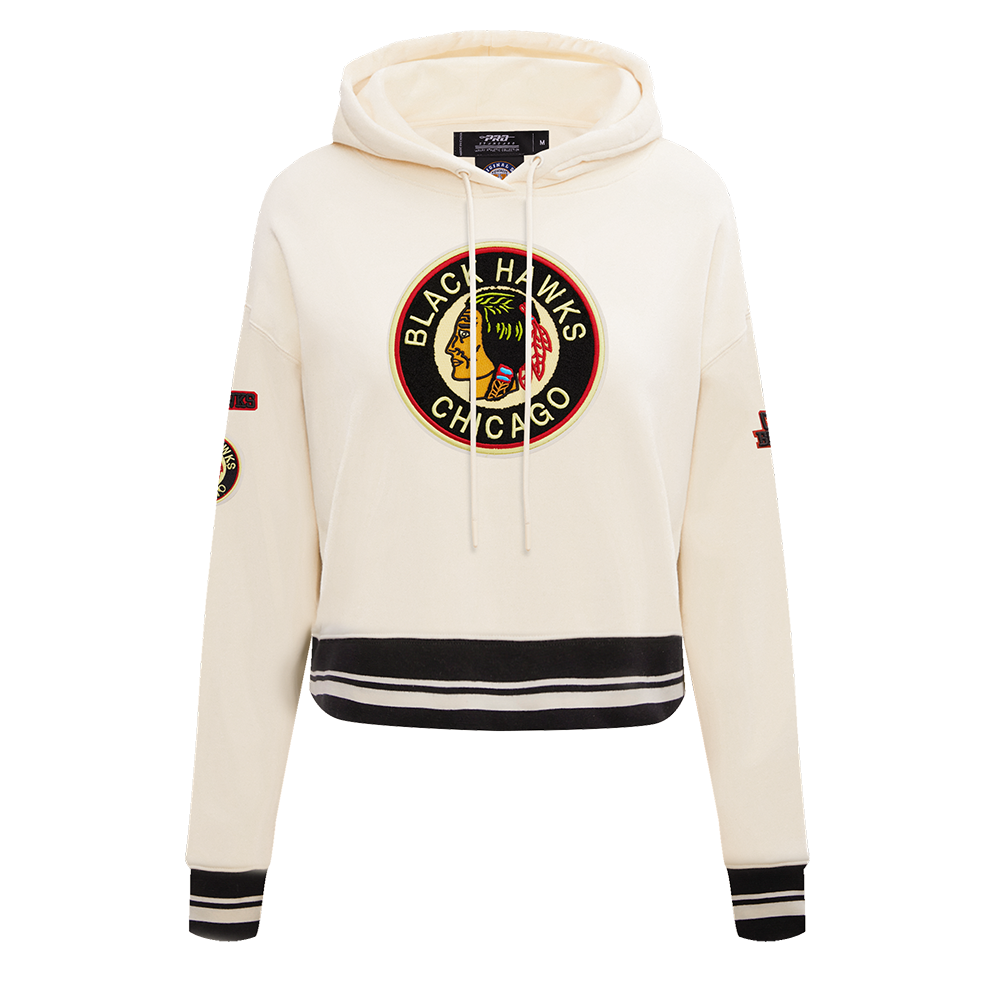 SUDADERA CON GORRO NHL CHICAGO BLACKHAWKS RETRO CLASSICS PARA MUJER