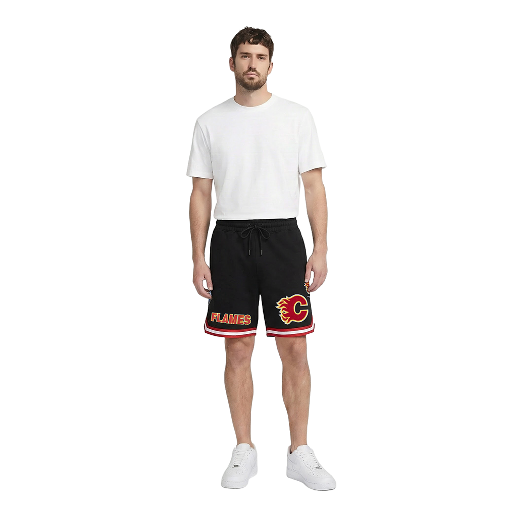 SHORTS DE BASQUETBOL NHL CALGARY FLAMES CLASSIC CHENILLE