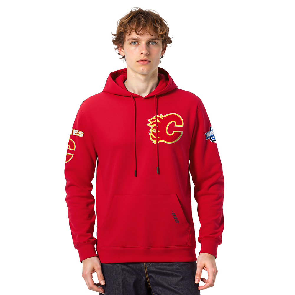 SUDADERA CON GORRO NHL CALGARY FLAMES CLASSIC CHENILLE