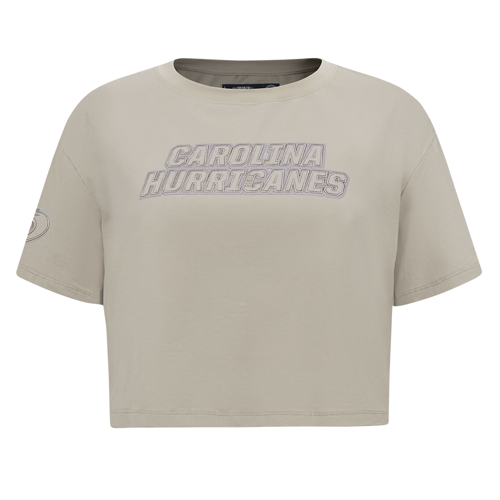 PLAYERA CROP NHL CAROLINA HURRICANES NEUTRAL PARA MUJER