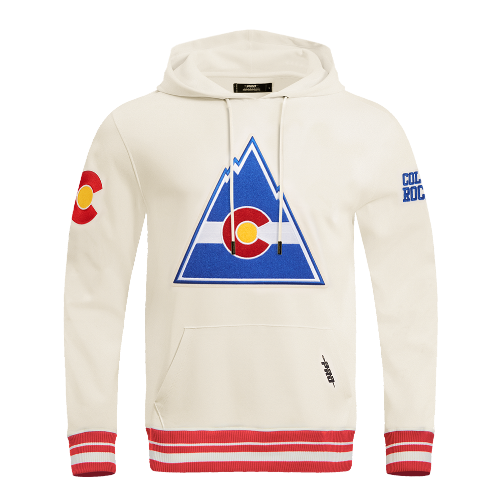 SUDADERA CON GORRO NHL COLORADO ROCKIES RETRO CLASSICS