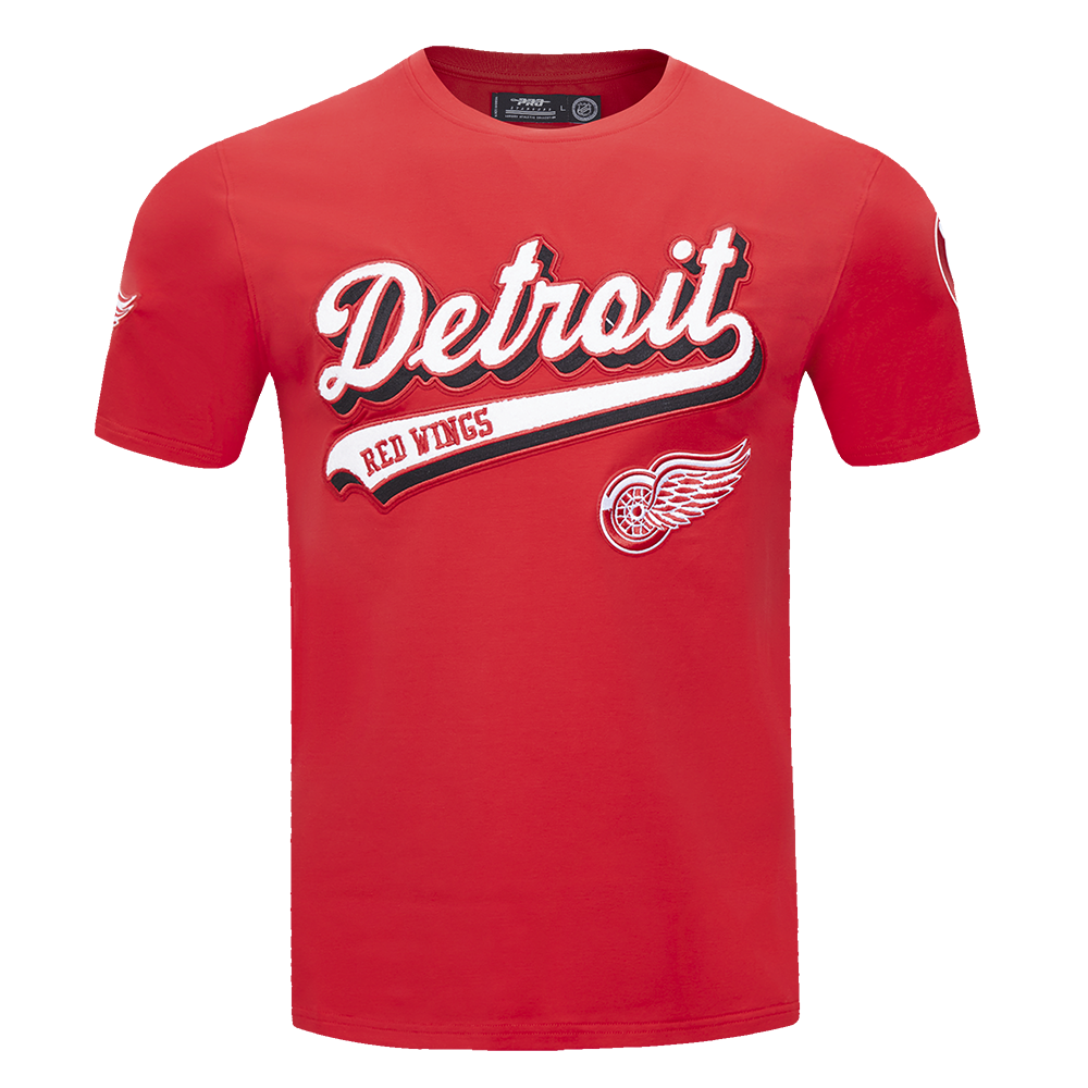 PLAYERA NHL DETROIT RED WINGS SCRIPT TAIL