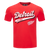 PLAYERA NHL DETROIT RED WINGS SCRIPT TAIL