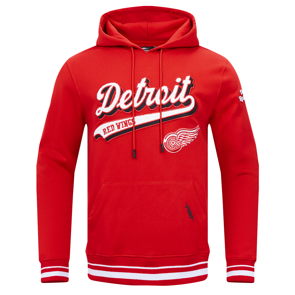 SUDADERA CON GORRO NHL DETROIT RED WINGS SCRIPT TAIL