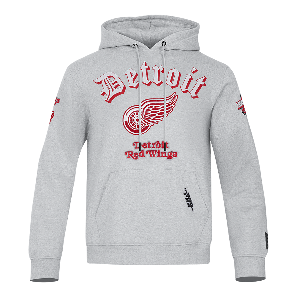 SUDADERA CON GORRO NHL DETROIT RED WINGS OLD ENGLISH