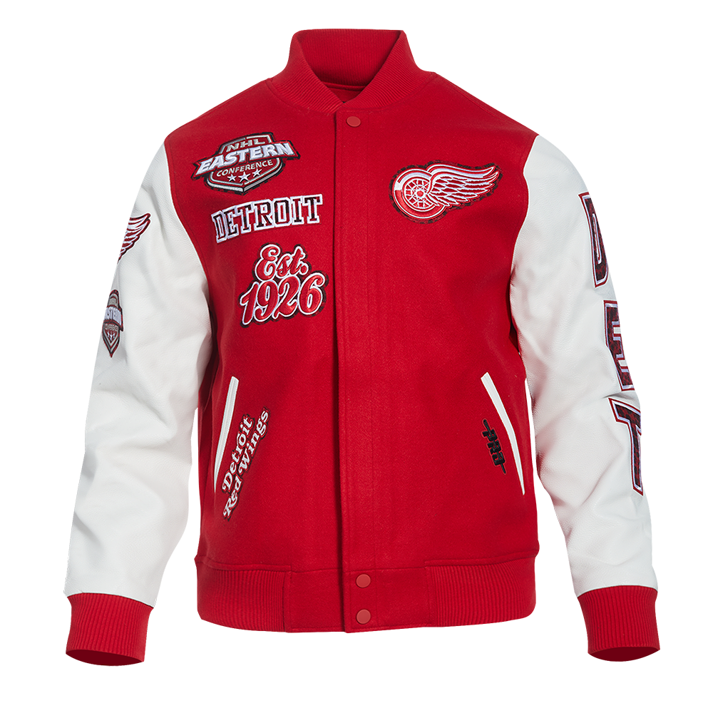 CHAMARRA UNIVERSITARIA NHL DETROIT RED WINGS ANIMAL PRINT
