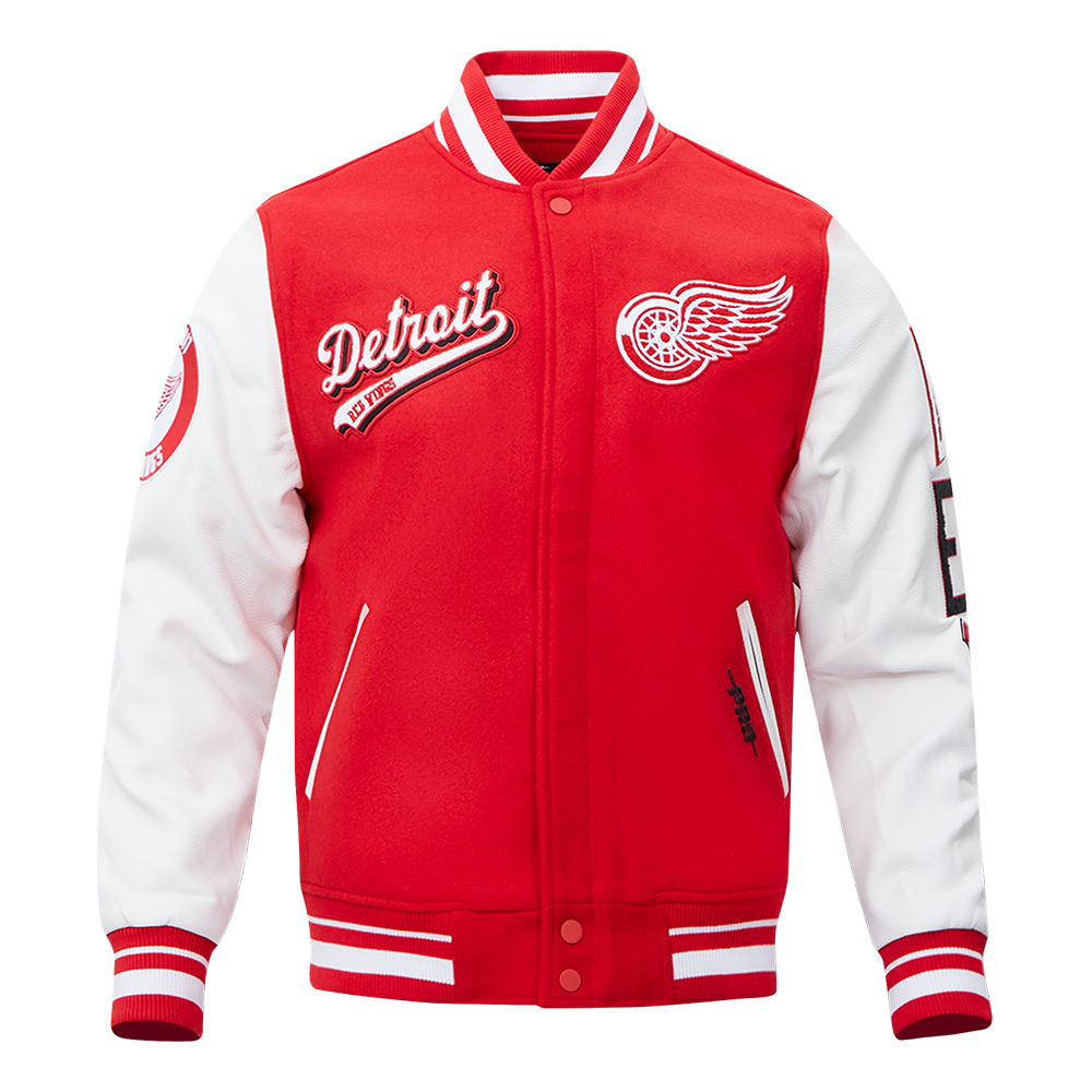 CHAMARRA UNIVERSITARIA NHL DETROIT RED WINGS SCRIPT TAIL