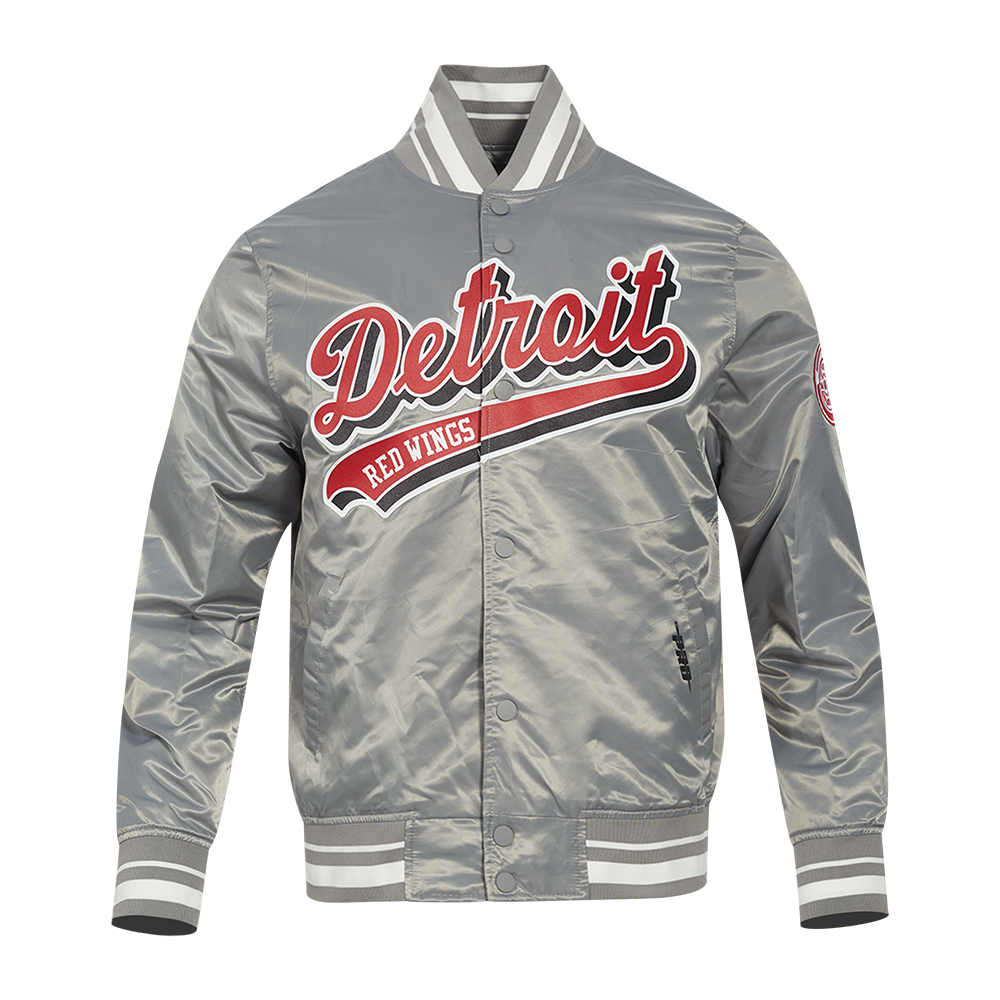 CHAMARRA DE SATÍN NHL DETROIT RED WINGS SCRIPT TAIL