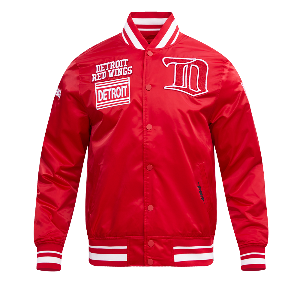 CHAMARRA DE SATÍN NHL DETROIT RED WINGS RETRO CLASSICS