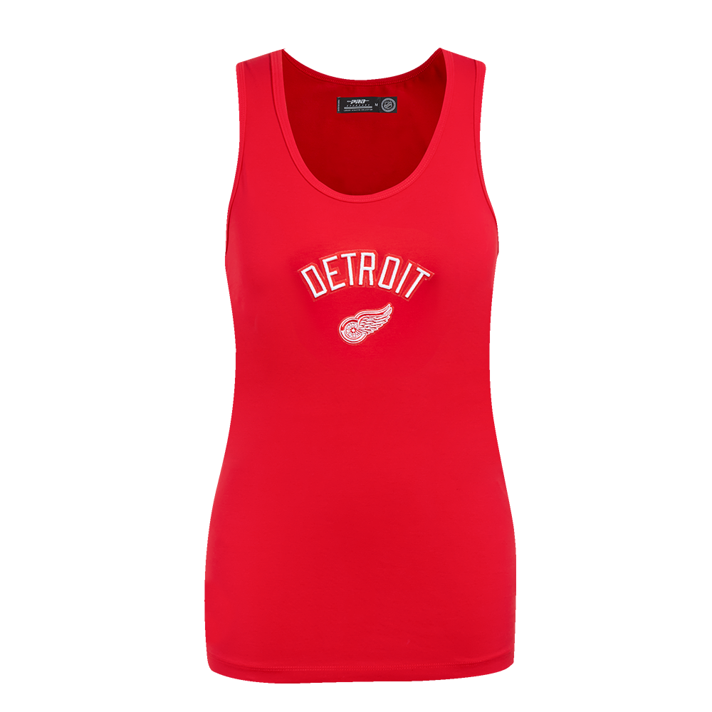 PLAYERA DE TIRANTES DE CORTE RELAJADO NHL DETROIT RED WINGS CLASSIC CHENILLE PARA MUJER