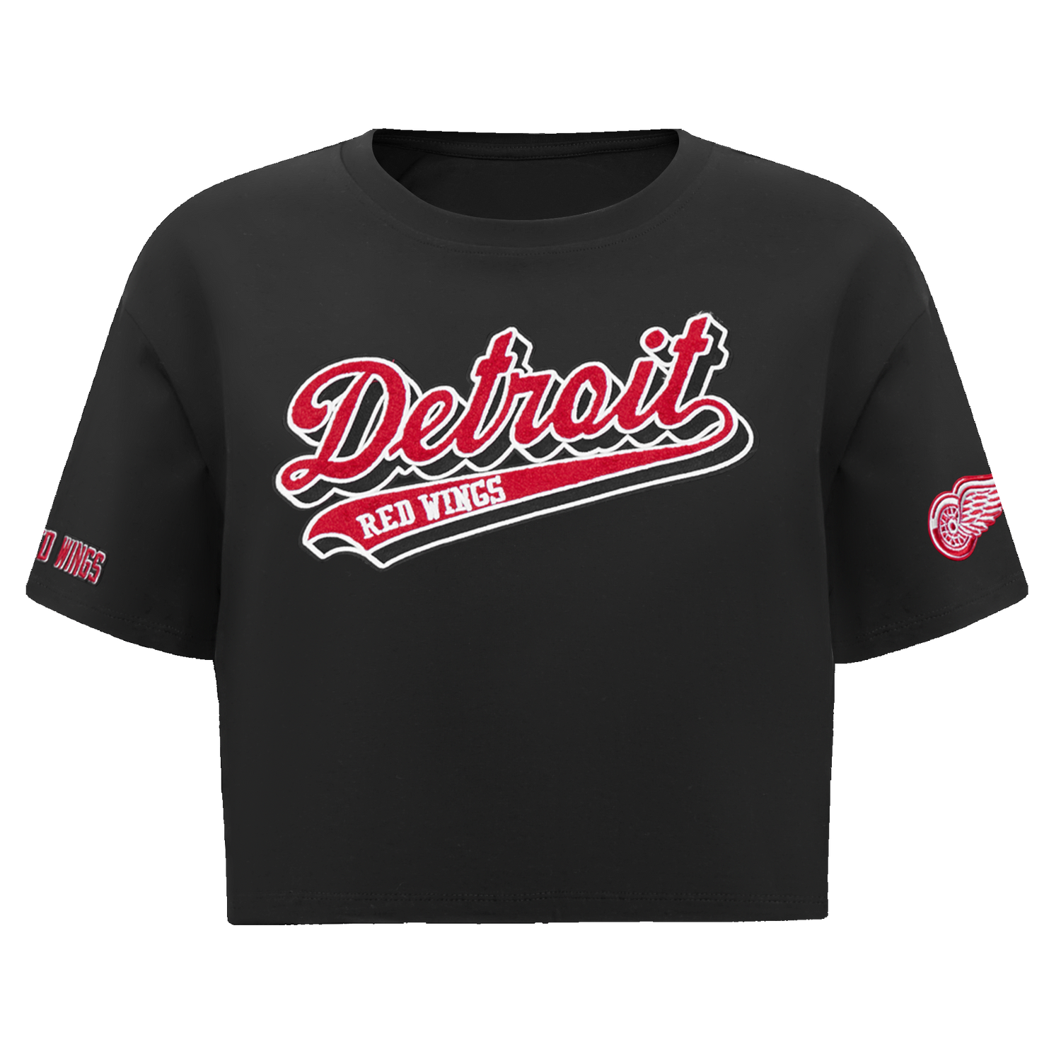 PLAYERA NHL DETROIT RED WINGS SCRIPT TAIL PARA MUJER