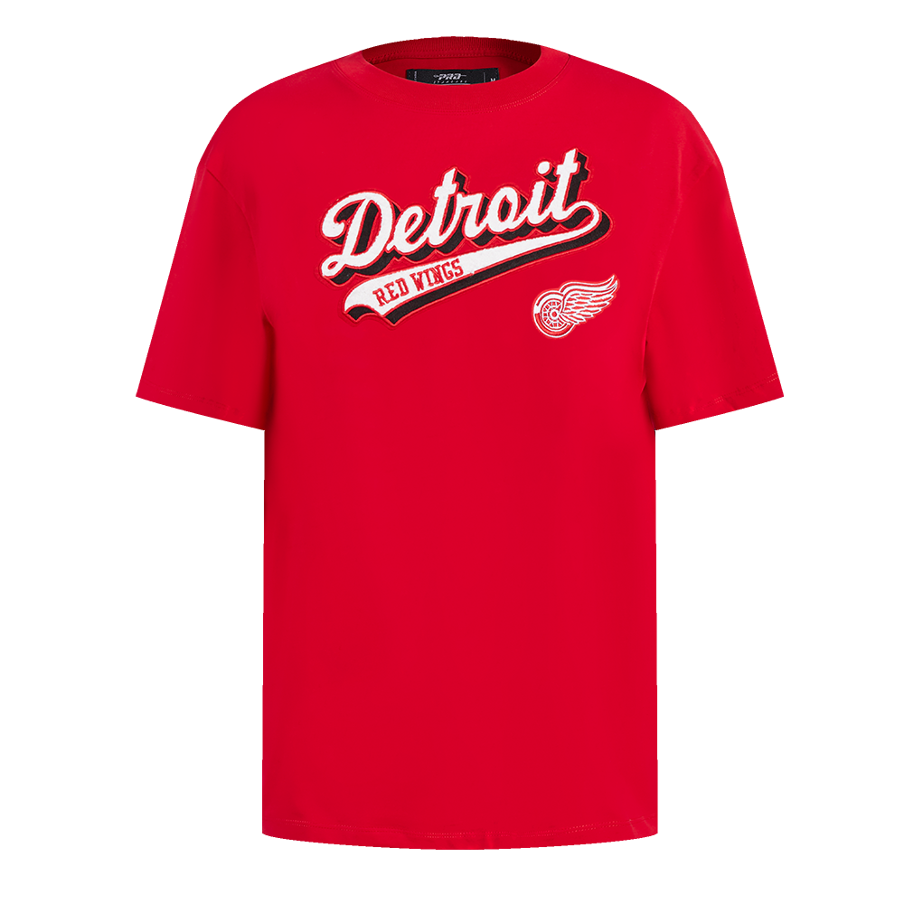 PLAYERA NHL DETROIT RED WINGS SCRIPT TAIL PARA MUJER