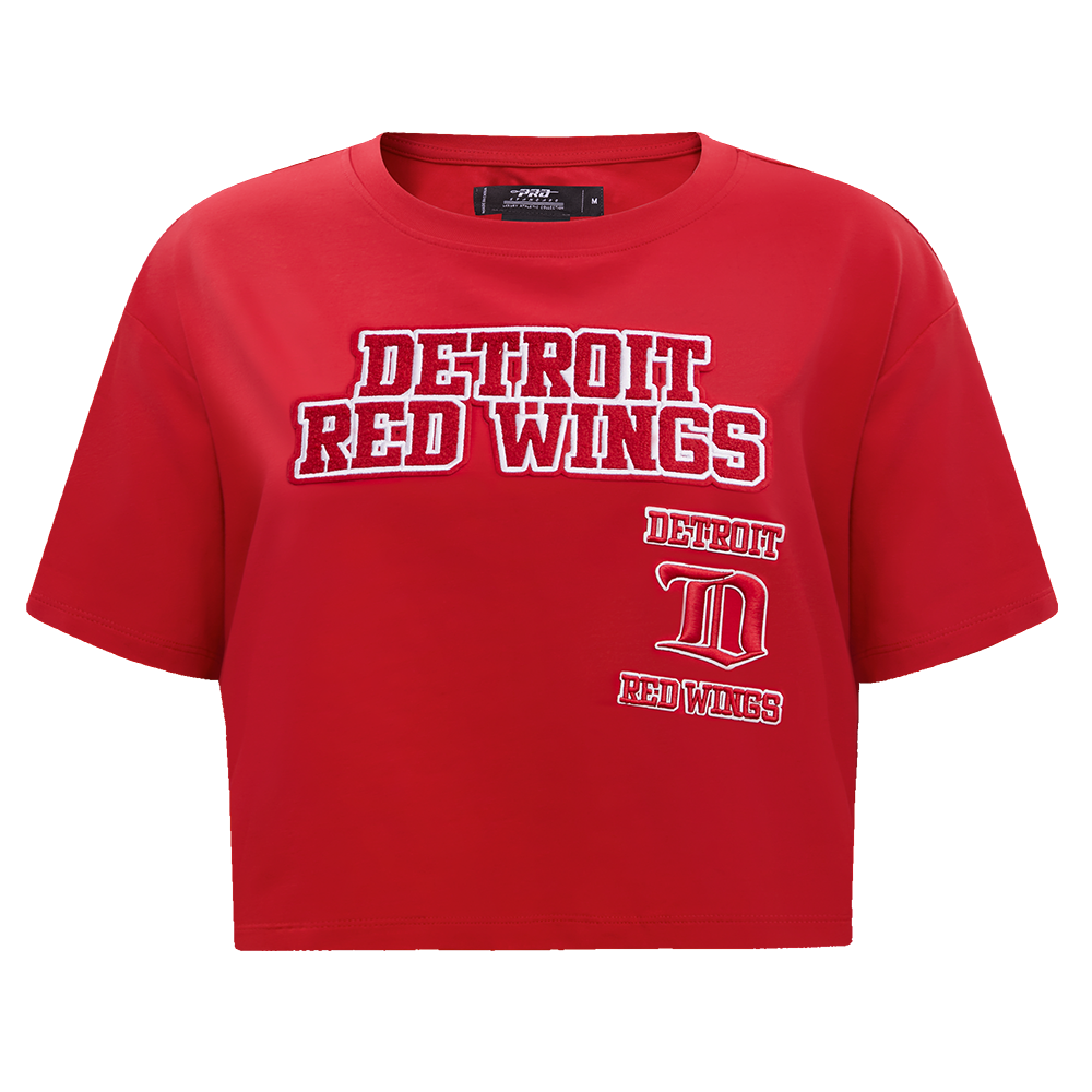 PLAYERA CROP NHL DETROIT RED WINGS RETRO CLASSICS PARA MUJER
