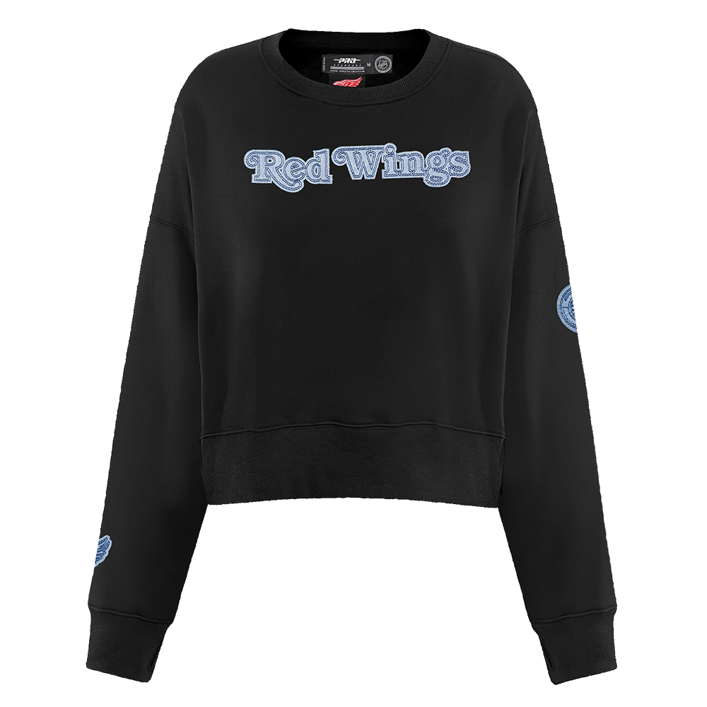 SUDADERA DE CUELLO REDONDO NHL DETROIT RED WINGS VARSITY BLUES PARA MUJER