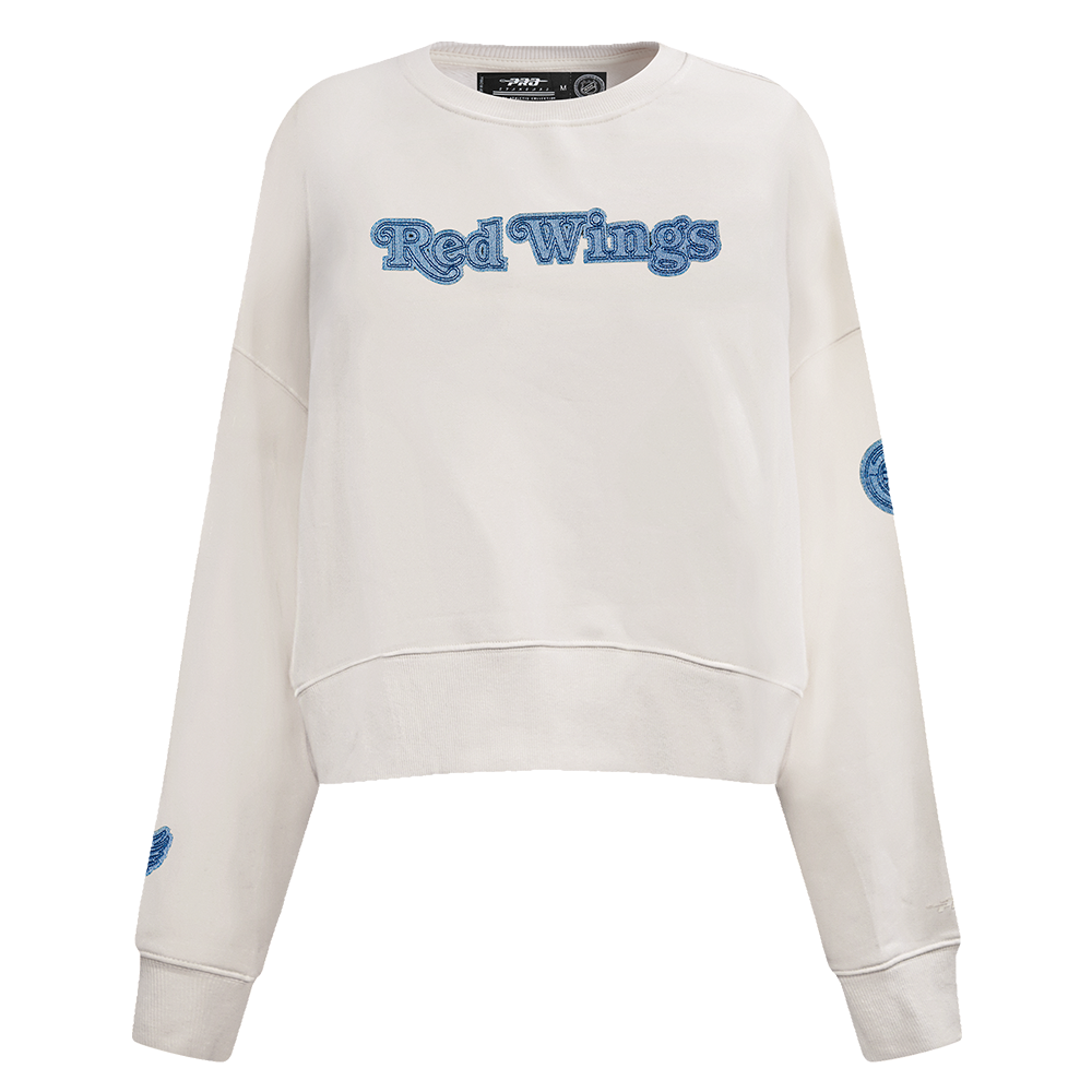 SUDADERA DE CUELLO REDONDO NHL DETROIT RED WINGS VARSITY BLUES PARA MUJER