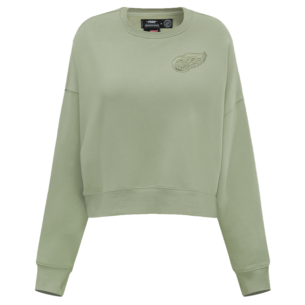 SUDADERA DE CUELLO REDONDO NHL DETROIT RED WINGS NEUTRAL PARA MUJER