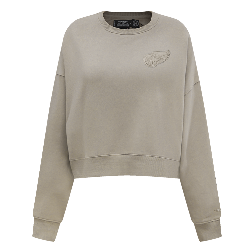 SUDADERA DE CUELLO REDONDO NHL DETROIT RED WINGS NEUTRAL PARA MUJER