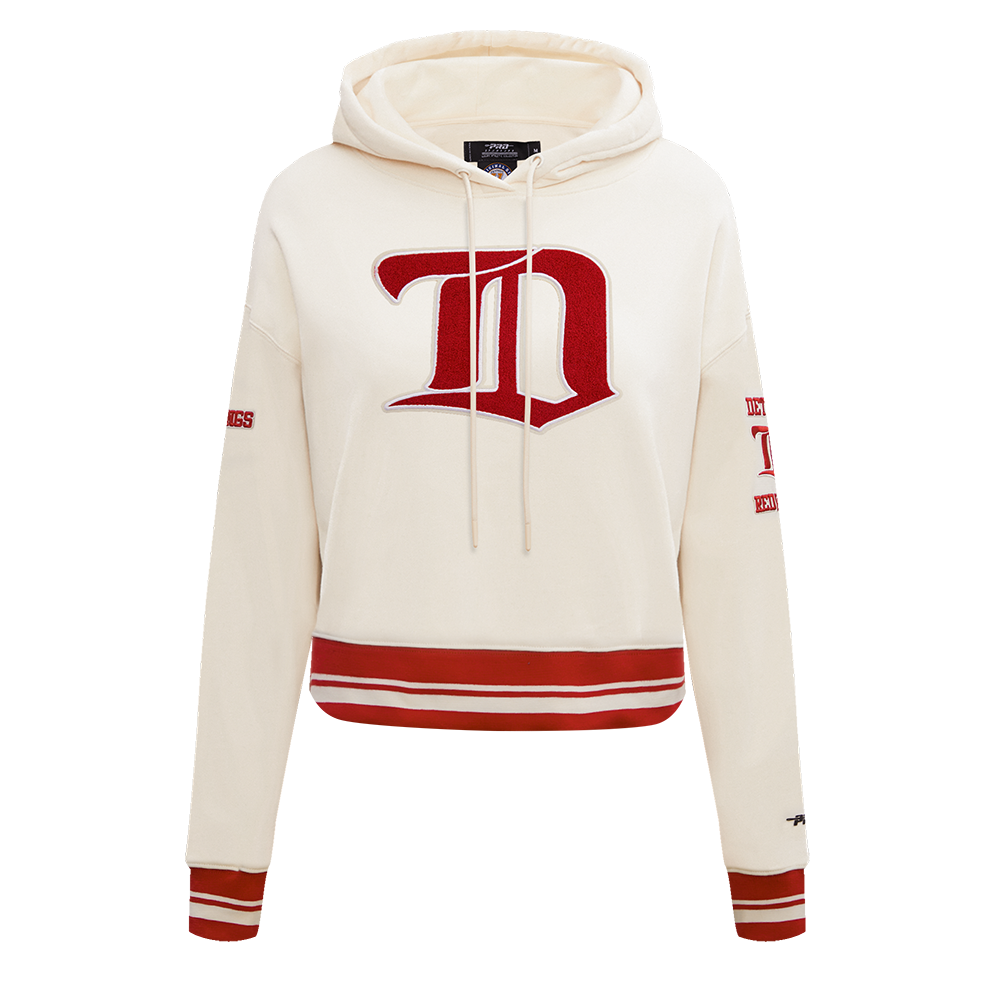 SUDADERA CON GORRO NHL DETROIT RED WINGS RETRO CLASSICS PARA MUJER