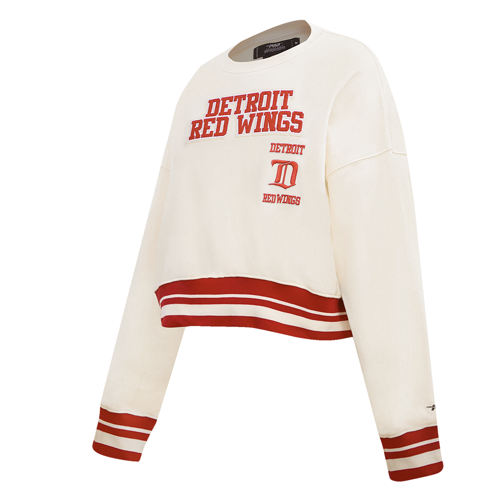 SUDADERA DE CUELLO REDONDO NHL DETROIT RED WINGS RETRO CLASSICS PARA MUJER