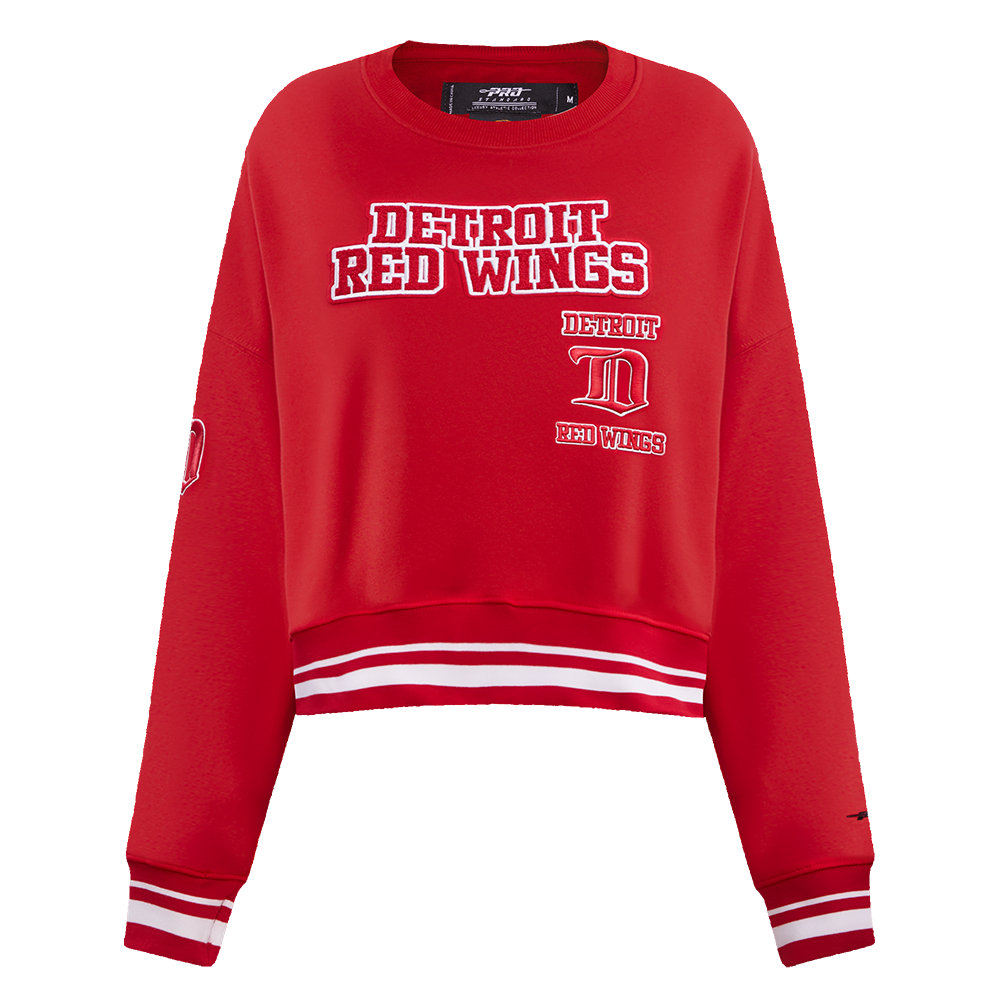 SUDADERA DE CUELLO REDONDO NHL DETROIT RED WINGS RETRO CLASSICS PARA MUJER