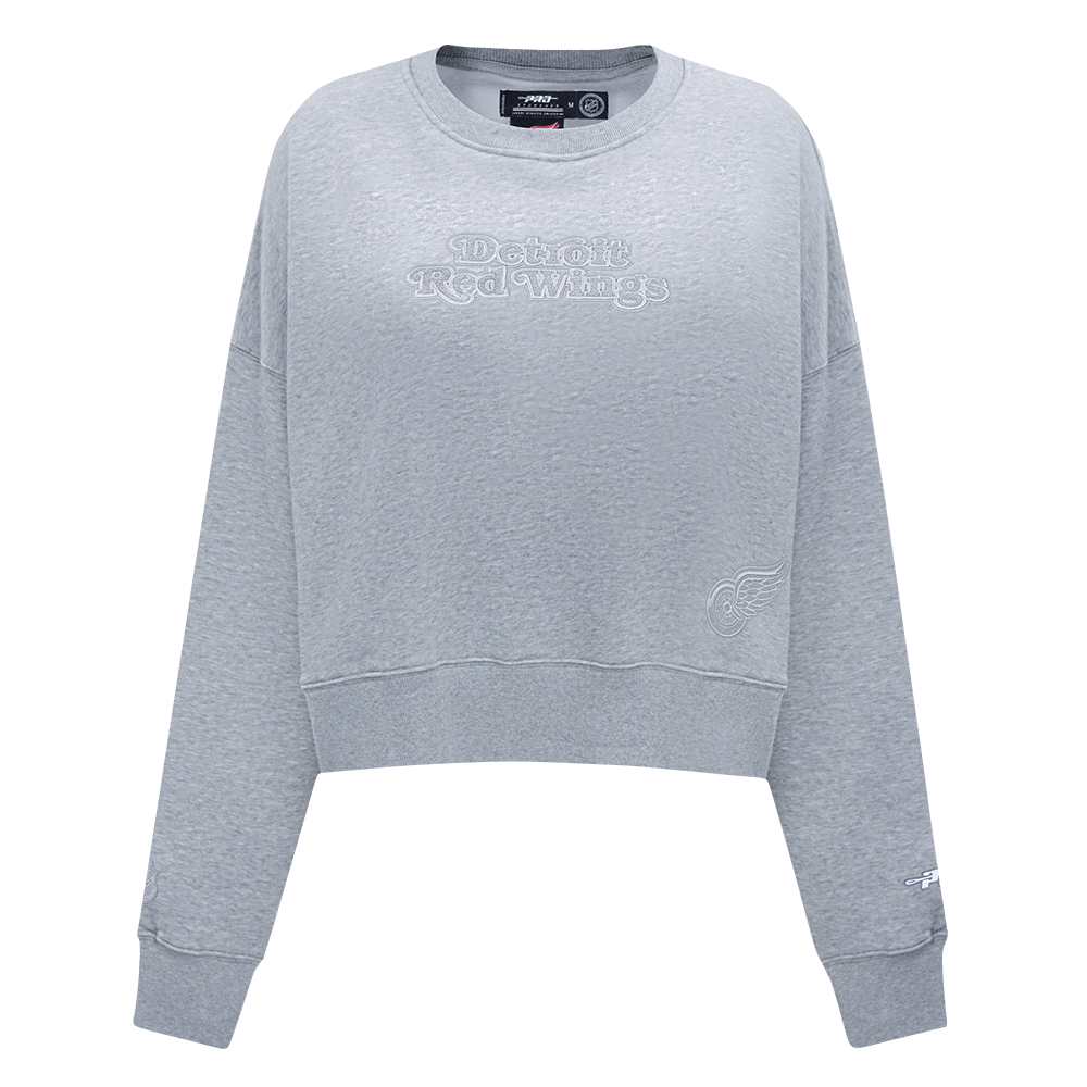 SUDADERA DE CUELLO REDONDO NHL DETROIT RED WINGS REVERSE FRENCH TERRY PARA MUJER