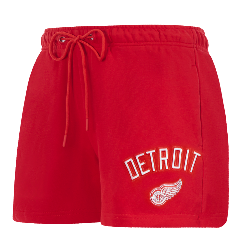 SHORTS DE ALGODÓN NHL DETROIT RED WINGS CLASSIC CHENILLE PARA MUJER