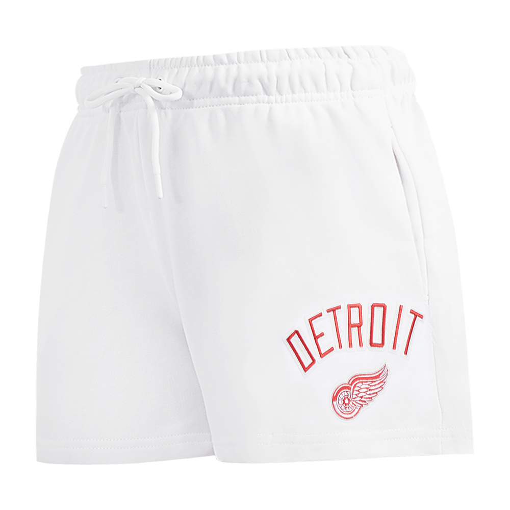 SHORTS DE ALGODÓN NHL DETROIT RED WINGS CLASSIC CHENILLE PARA MUJER